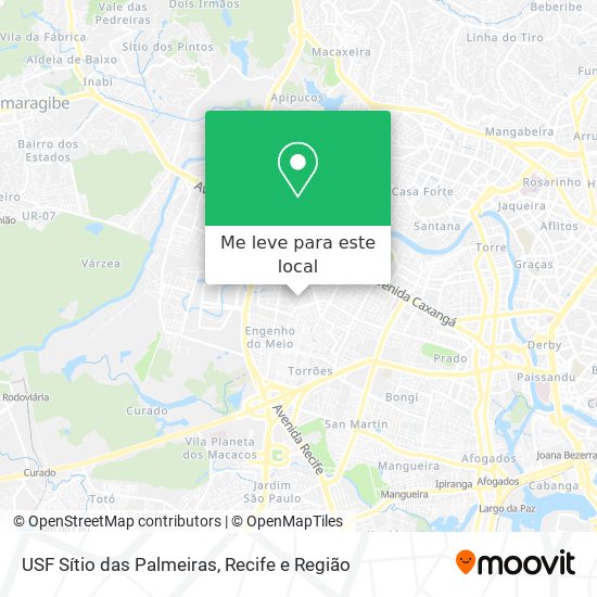 USF Sítio das Palmeiras mapa
