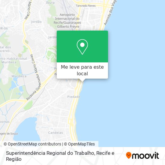 Superintendência Regional do Trabalho mapa