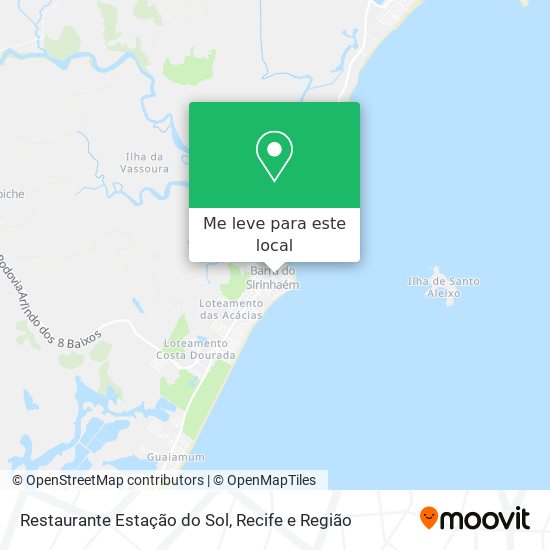 Restaurante Estação do Sol mapa