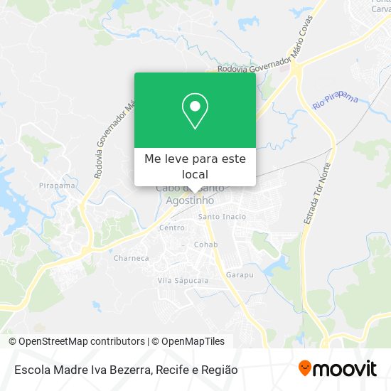 Escola Madre Iva Bezerra mapa