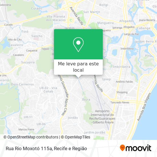 Rua Rio Moxotó 115a mapa