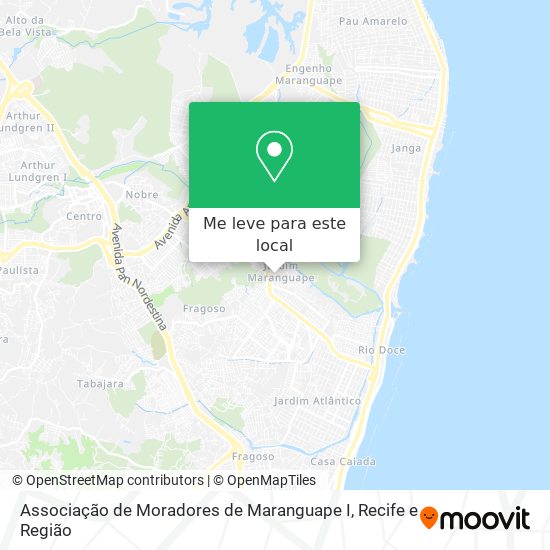 Associação de Moradores de Maranguape I mapa