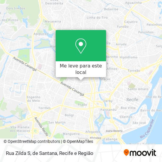Rua Zilda S, de Santana mapa