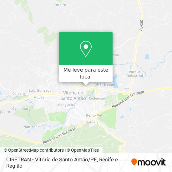 CIRETRAN - Vitória de Santo Antão / PE mapa