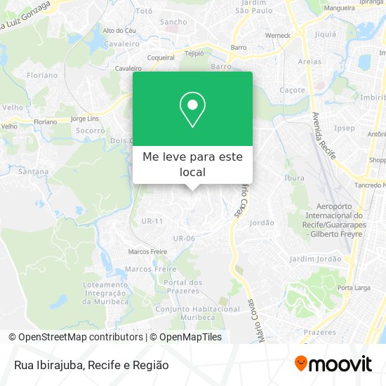 Rua Ibirajuba mapa