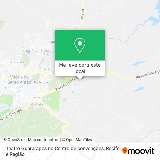 Teatro Guararapes no Centro de convenções mapa