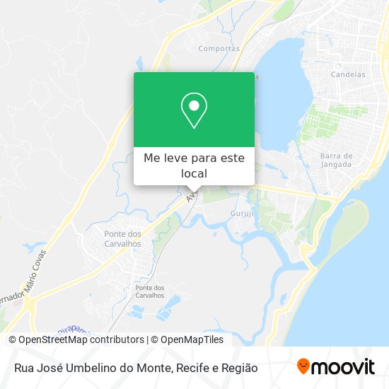 Rua José Umbelino do Monte mapa