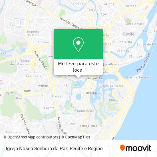 Igreja Nossa Senhora da Paz mapa