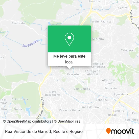 Rua Visconde de Garrett mapa