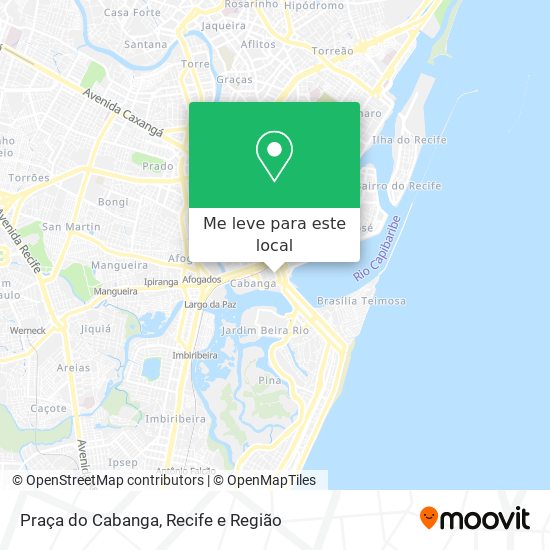 Praça do Cabanga mapa