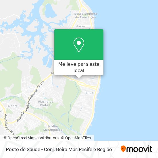 Posto de Saúde - Conj. Beira Mar mapa