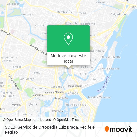 SOLB- Serviço de Ortopedia Luiz Braga mapa