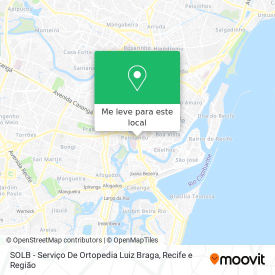 SOLB - Serviço De Ortopedia Luiz Braga mapa