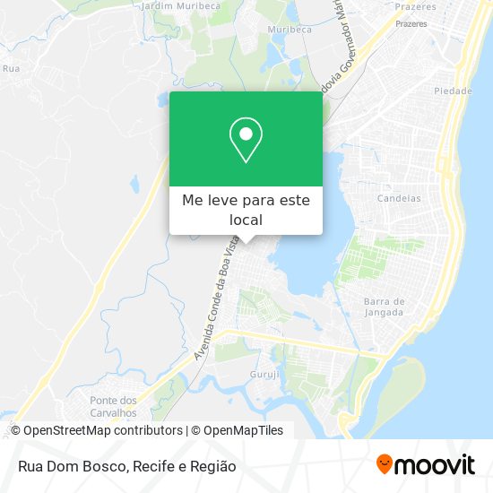 Rua Dom Bosco mapa