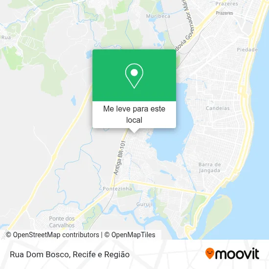 Rua Dom Bosco mapa