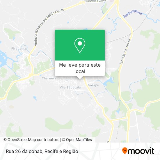 Rua 26 da cohab mapa