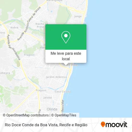 Rio Doce Conde da Boa Vista mapa