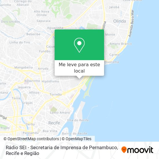 Rádio SEI - Secretaria de Imprensa de Pernambuco mapa