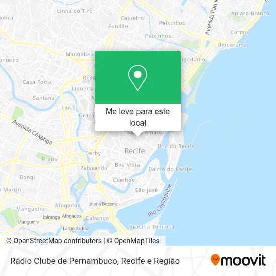 Rádio Clube de Pernambuco mapa