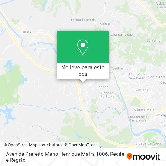 Avenida Prefeito Mario Henrique Mafra 1006 mapa