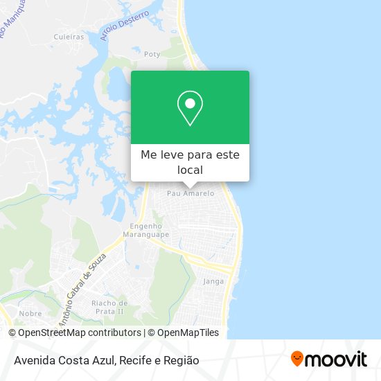 Avenida Costa Azul mapa
