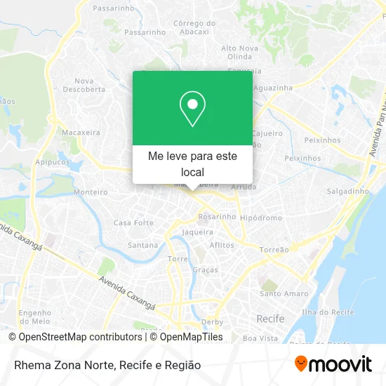 Rhema Zona Norte mapa