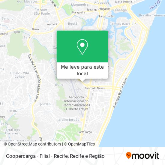 Coopercarga - Filial - Recife mapa