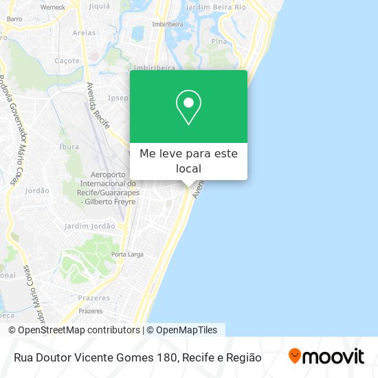 Rua Doutor Vicente Gomes 180 mapa
