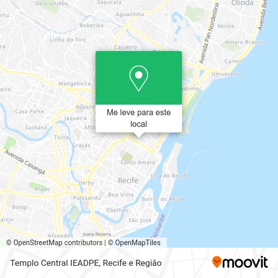 Templo Central IEADPE mapa