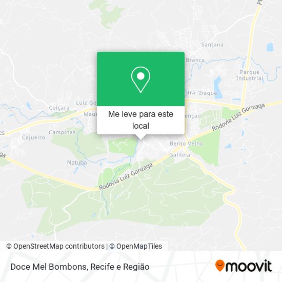 Doce Mel Bombons mapa