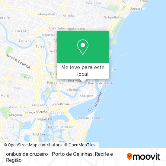 onibus da cruzeiro - Porto de Galinhas mapa