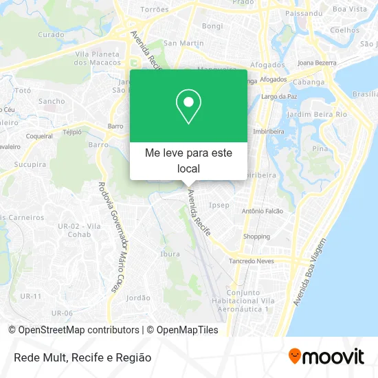 Rede Mult mapa