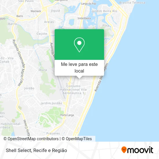 Shell Select mapa