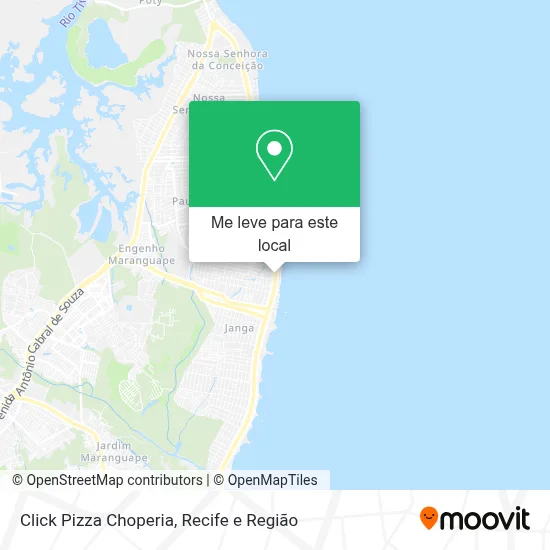 Click Pizza Choperia mapa