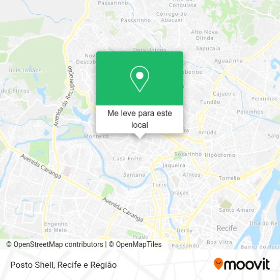 Posto Shell mapa
