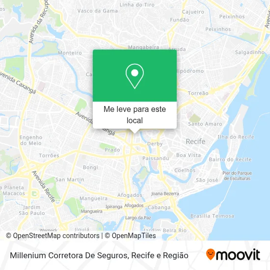 Millenium Corretora De Seguros mapa