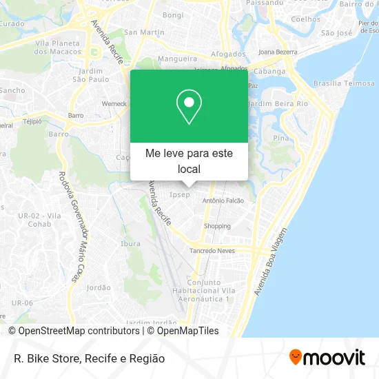 R. Bike Store mapa