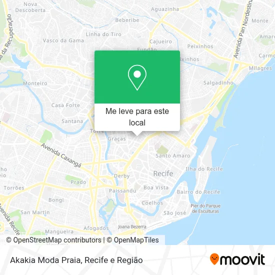Akakia Moda Praia mapa