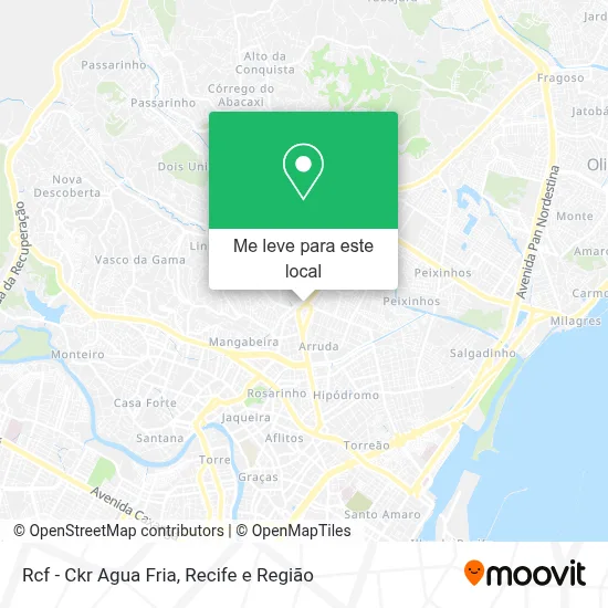Rcf - Ckr Agua Fria mapa