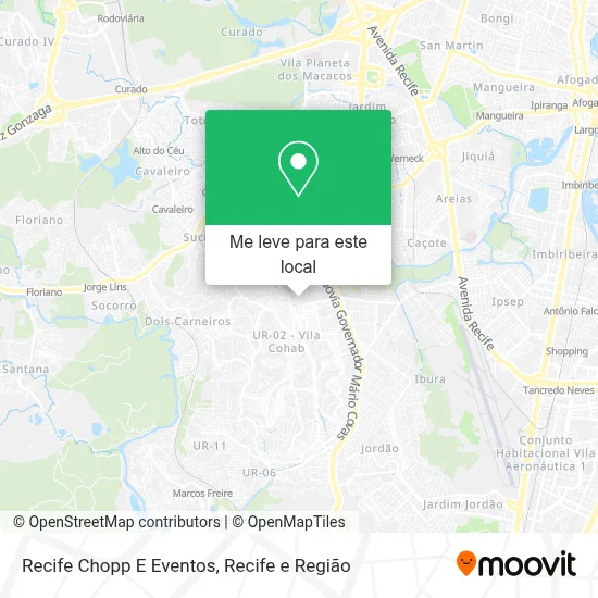 Recife Chopp E Eventos mapa