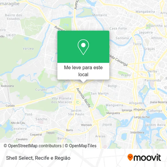 Shell Select mapa