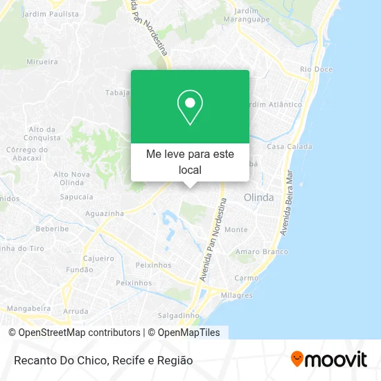 Recanto Do Chico mapa