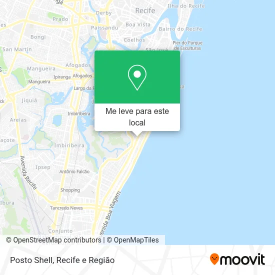Posto Shell mapa
