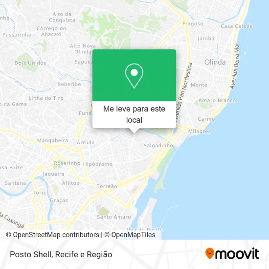 Posto Shell mapa