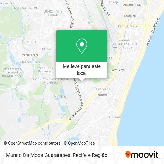 Mundo Da Moda Guararapes mapa