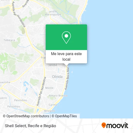 Shell Select mapa