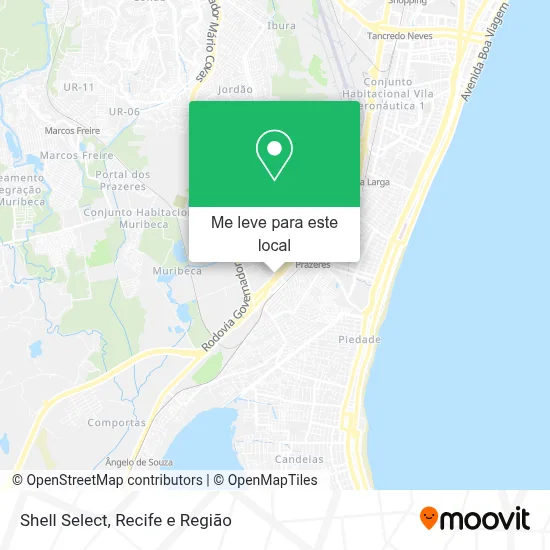 Shell Select mapa