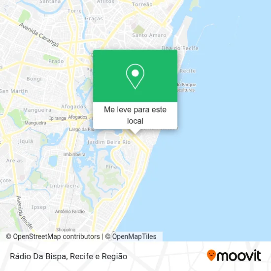 Rádio Da Bispa mapa