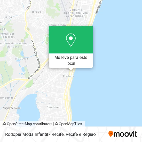Rodopia Moda Infantil - Recife mapa
