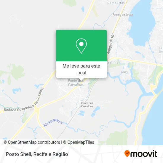 Posto Shell mapa